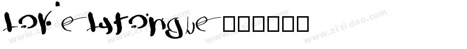 lovely tongue字体转换